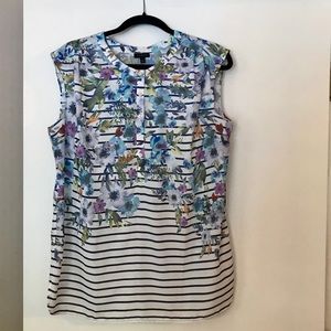 Sleeveless Floral Top